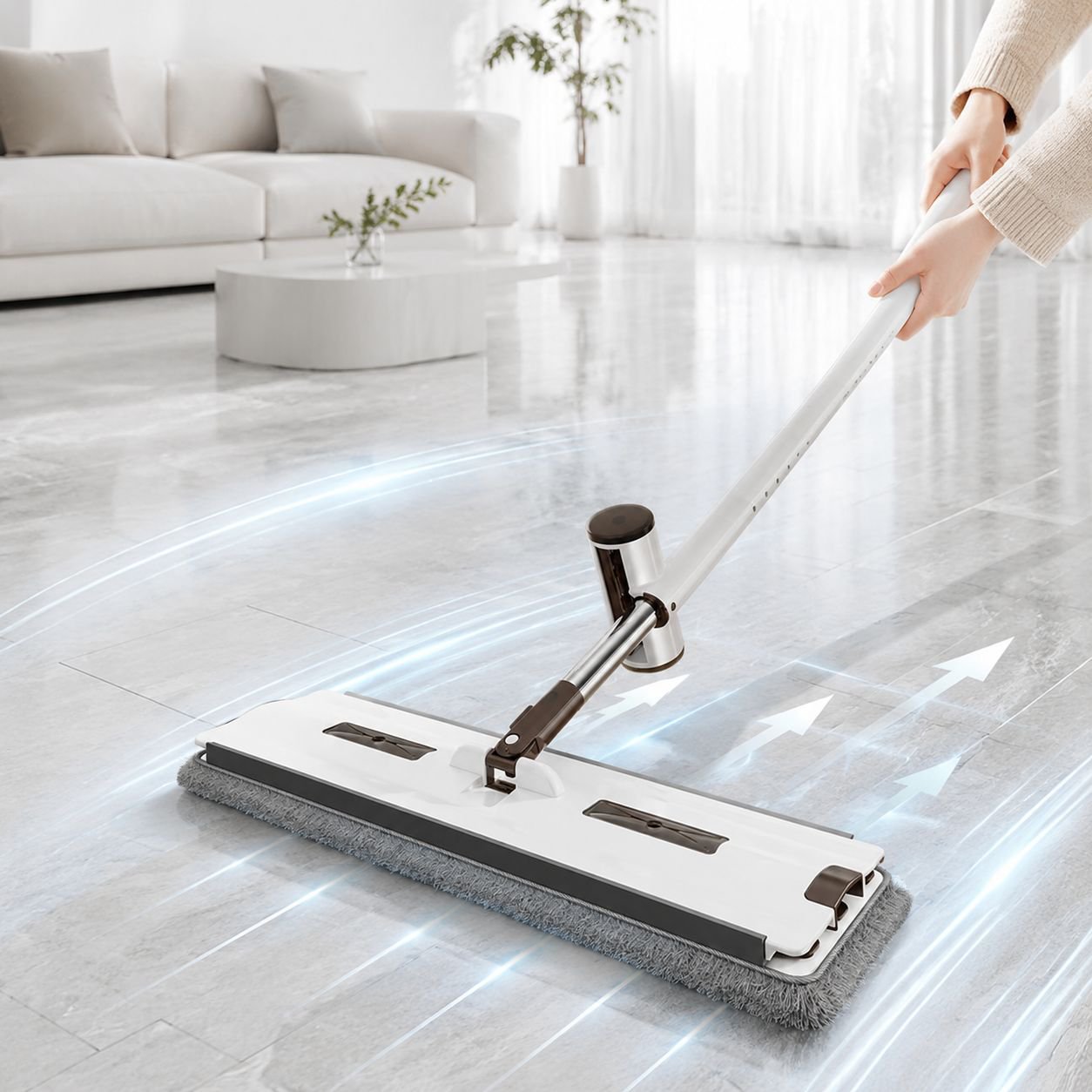 Anti-bacteria and Anti-mite Hands-free Flat Mop product overview