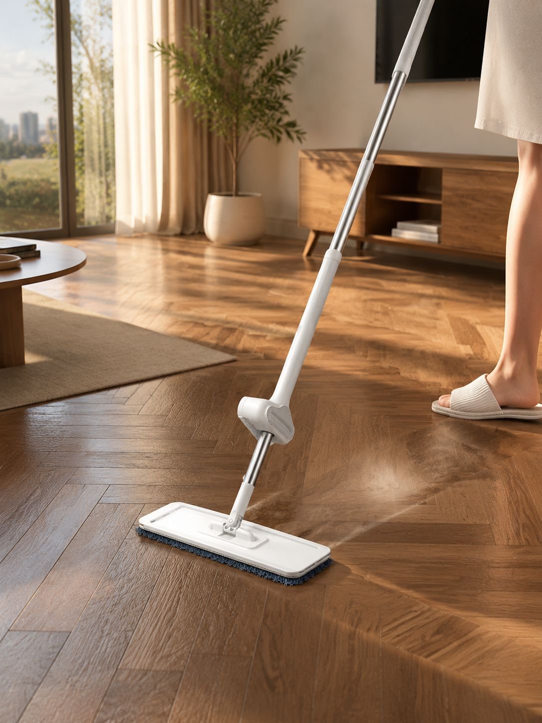 JS Flachmopp für streifenfreie Sauberkeit