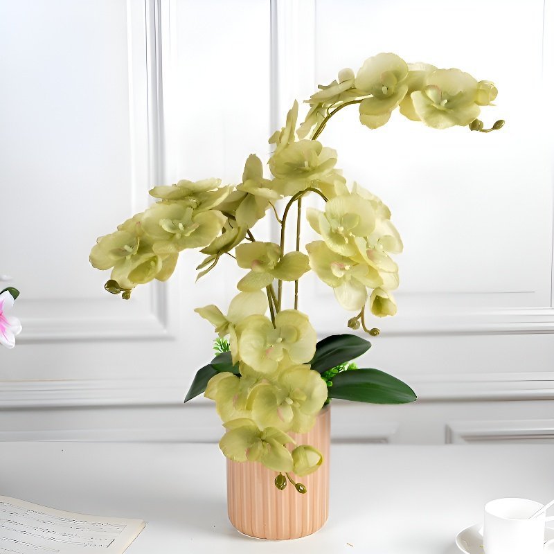 Artificial Butterfly Orchid Floral Arrangement for Home Decoration
