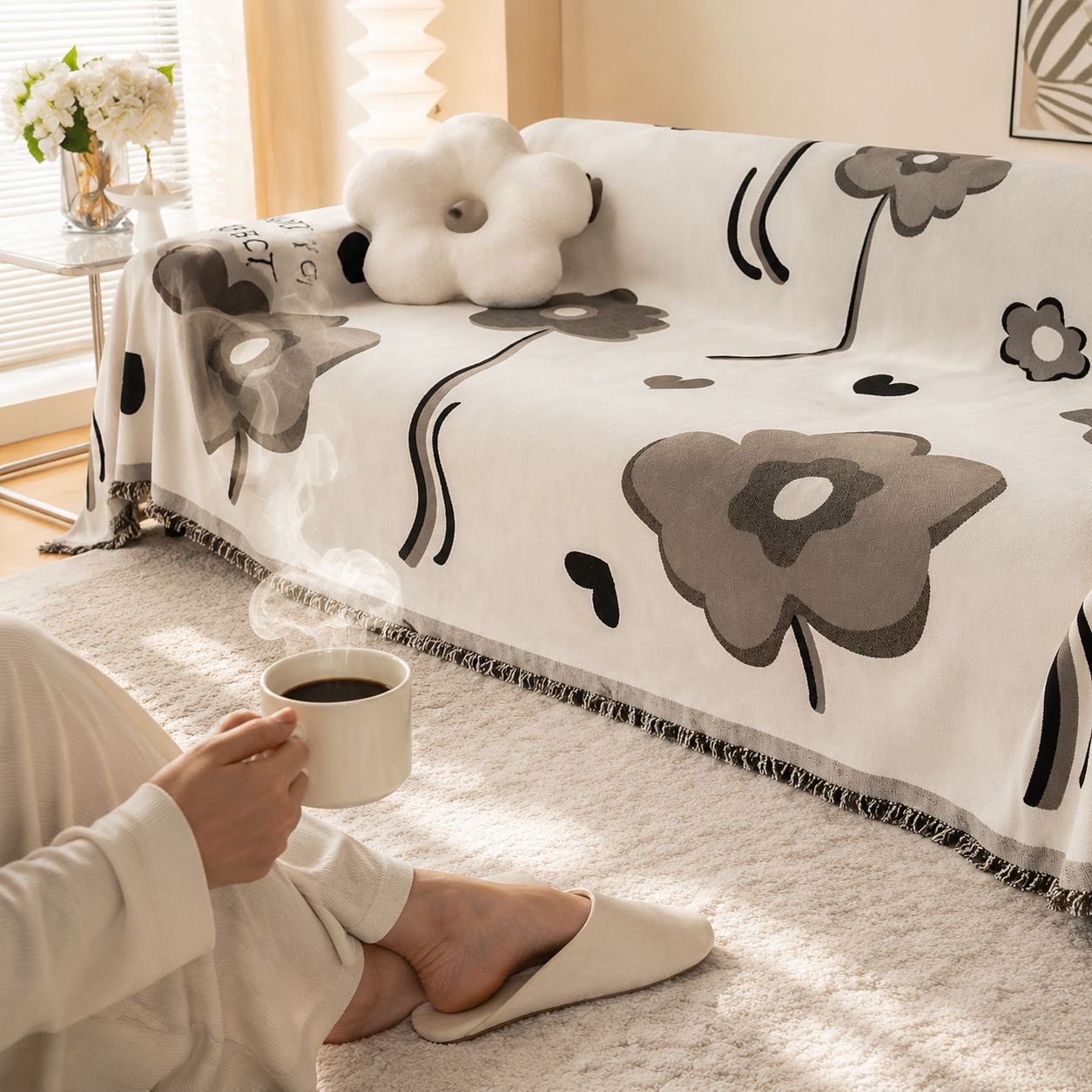 Elegant and protective sofa cover design