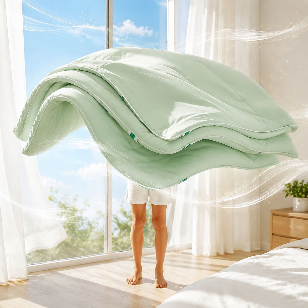 Ice cream thin summer quilt