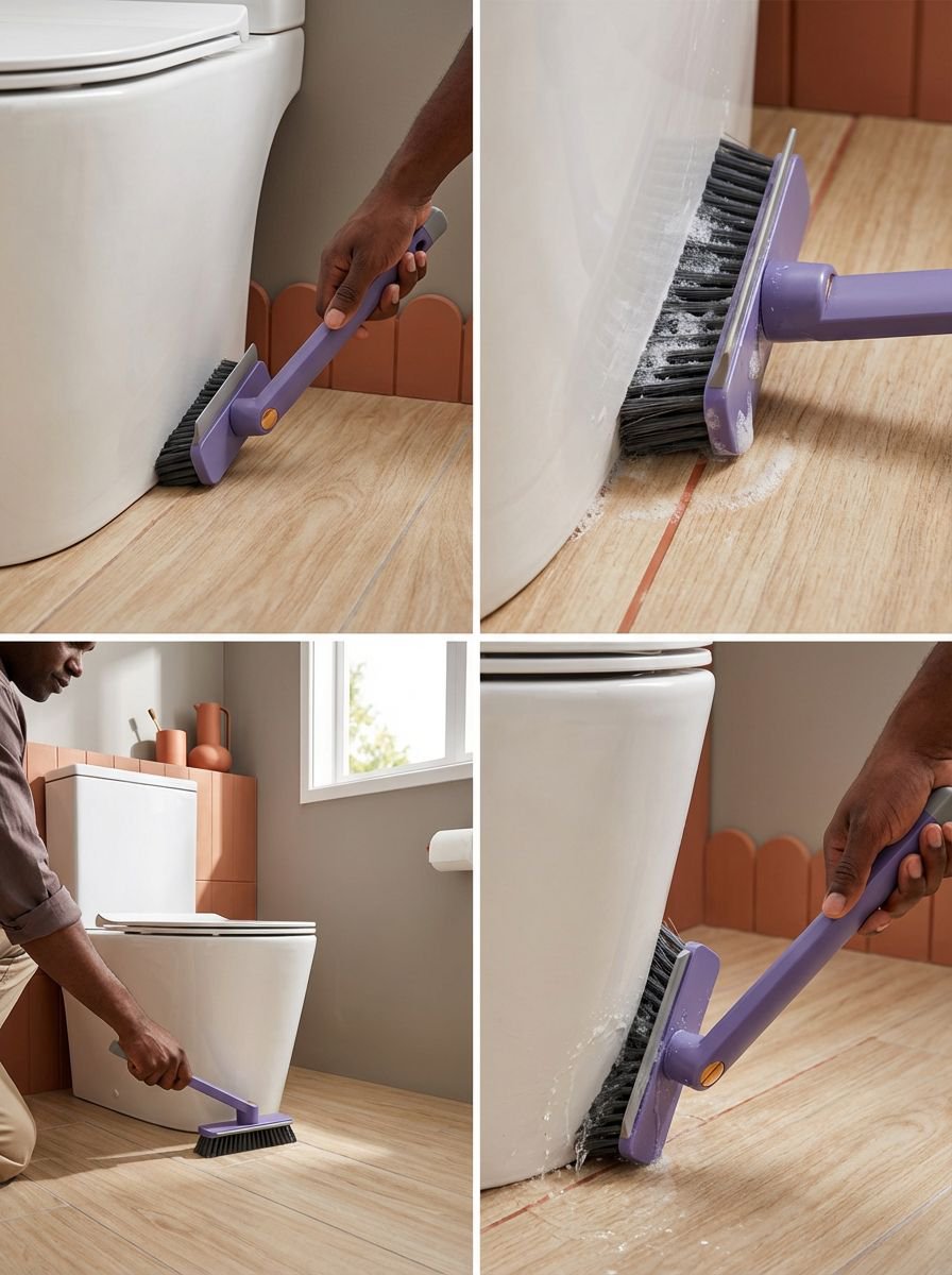 แปรงขัดห้องน้ำดีไซน์จับถนัดมือ