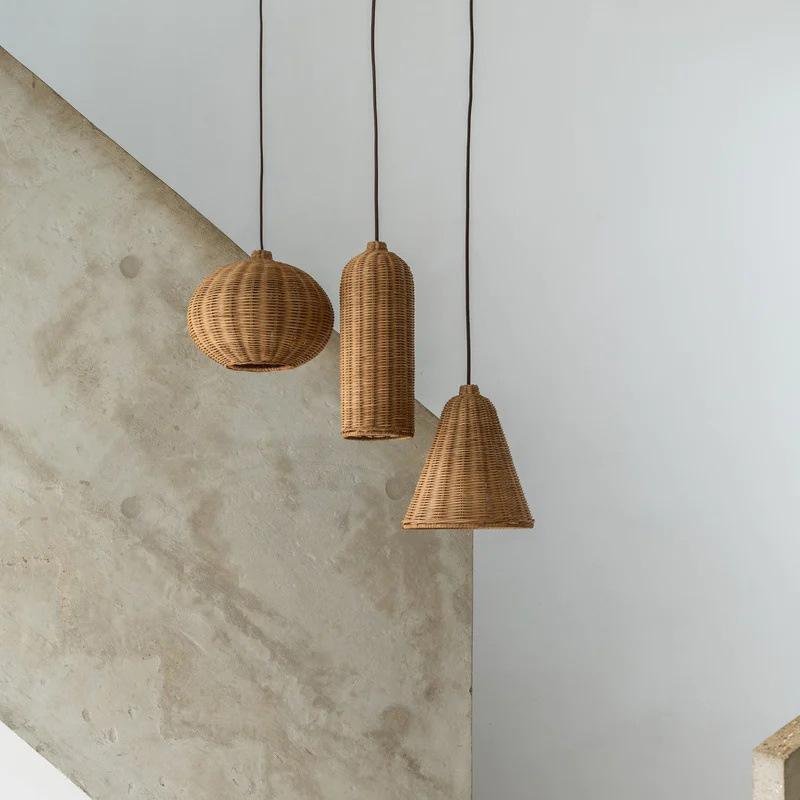 Rattan pendant light
