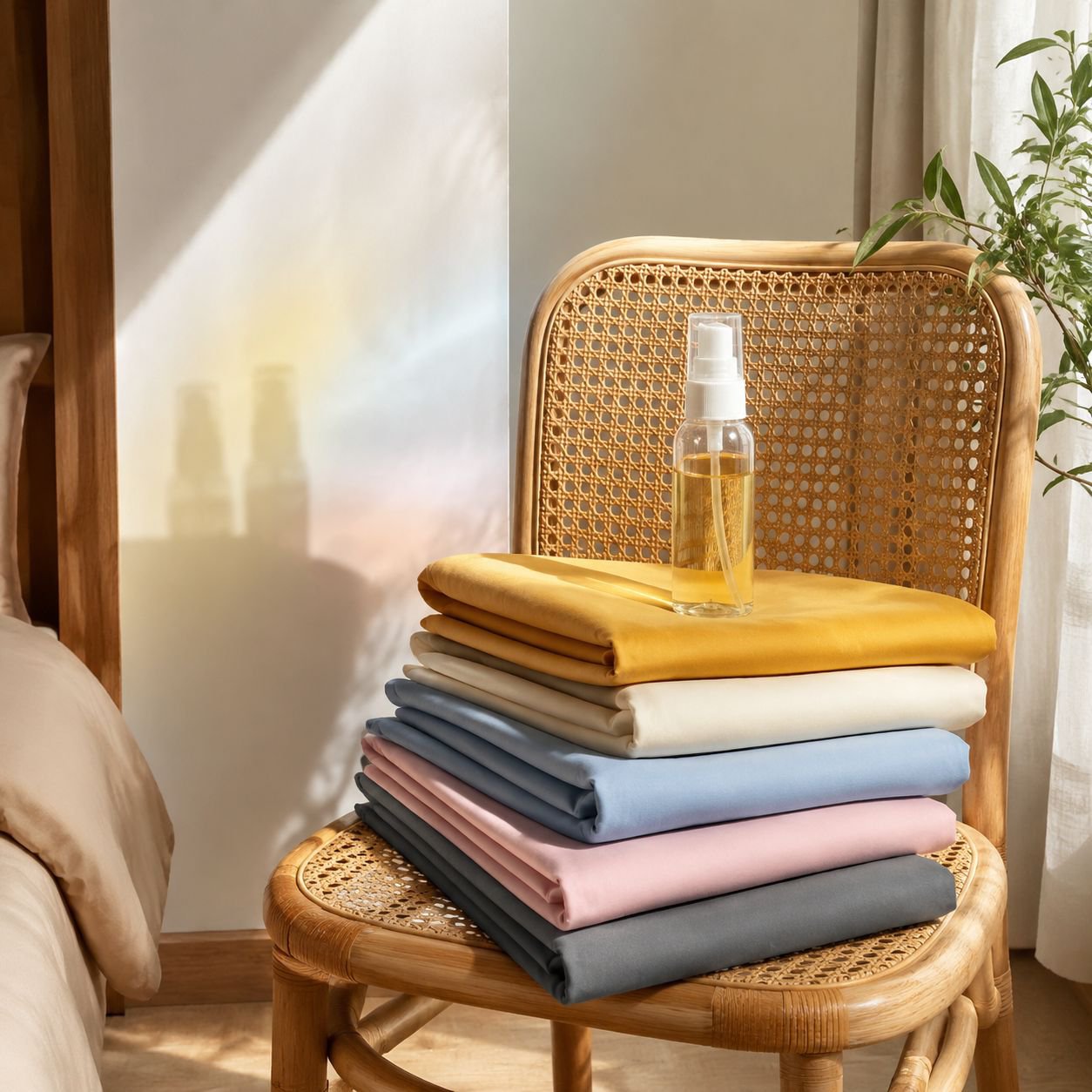 Comfortable Washed Cotton Fabric Sheets with Reactive Dyeing
