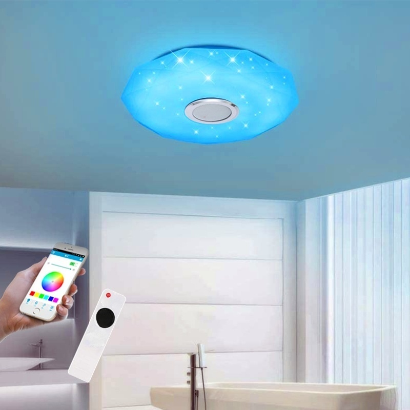 リモコン操作可能なスマート全彩ダイヤモンド吸顶灯