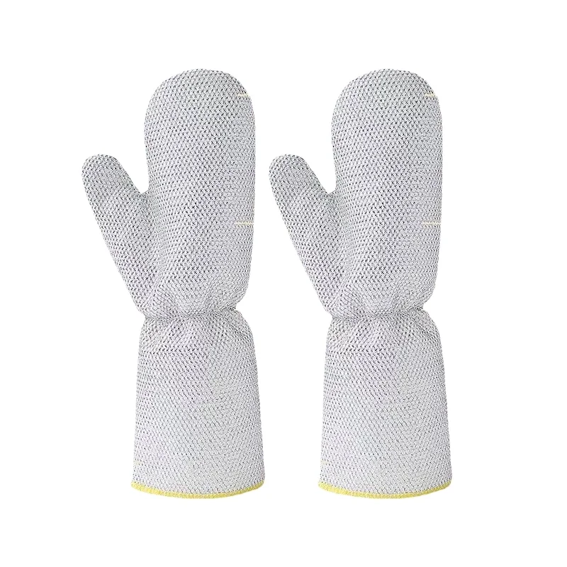 Guantes para lavar platos con hilo de plata