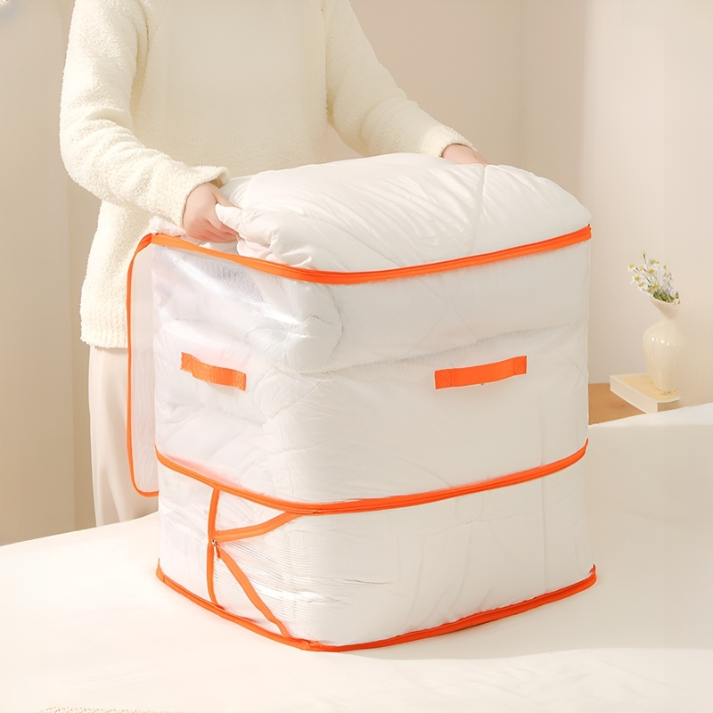 Transparent Vacuum Storage Bag for Clothes and Quilts
