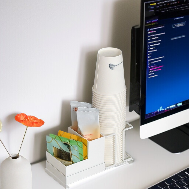 Kompakter Home Bar Organizer mit mehreren Aufbewahrungsfächern