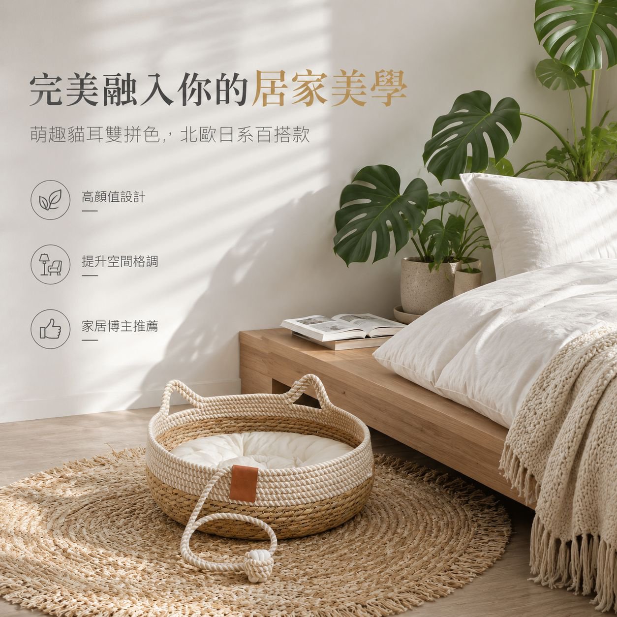 可拆卸貓抓床 四季通用寵物睡墊