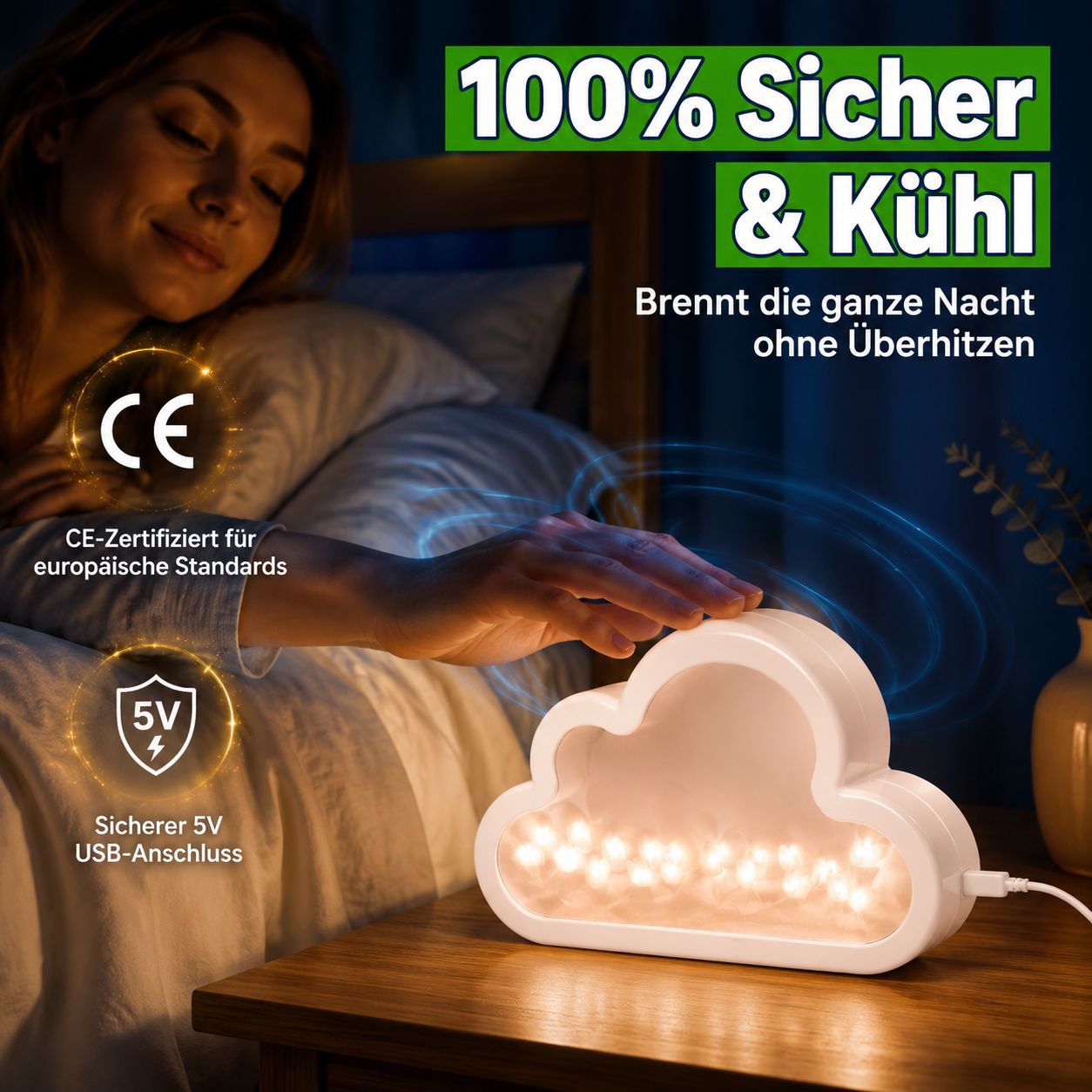 Tulpen-Stimmungsleuchte mit Spiegel für das Qixi-Fest