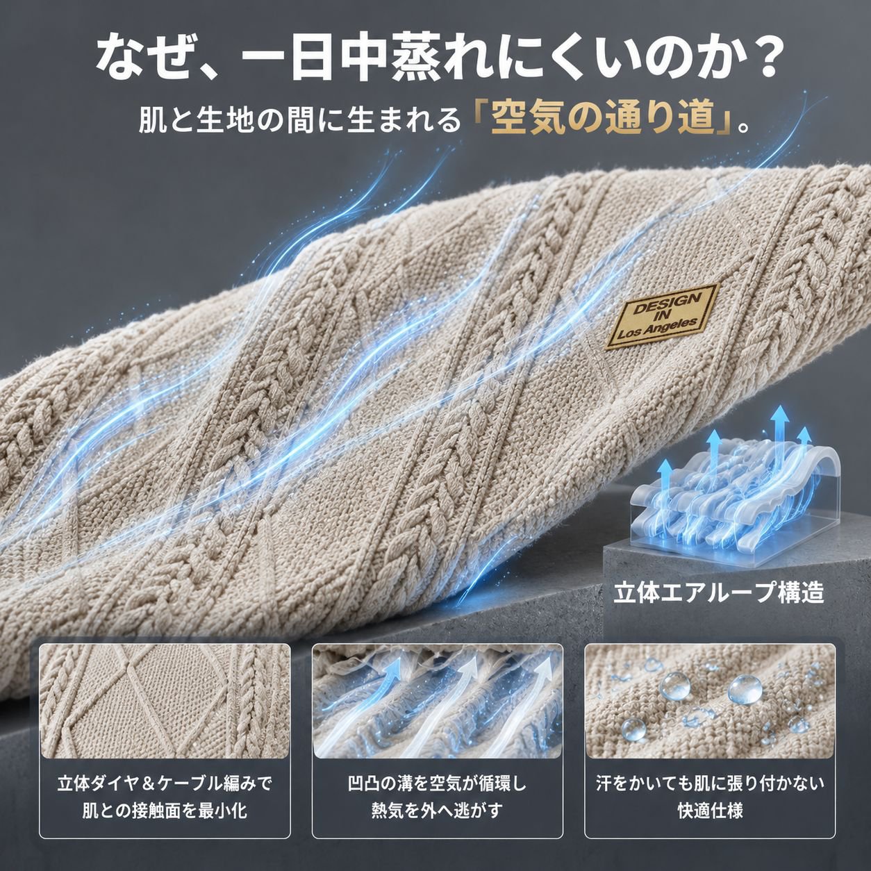 メンズ 快適カジュアル ジャカード クルーネック スウェットシャツ