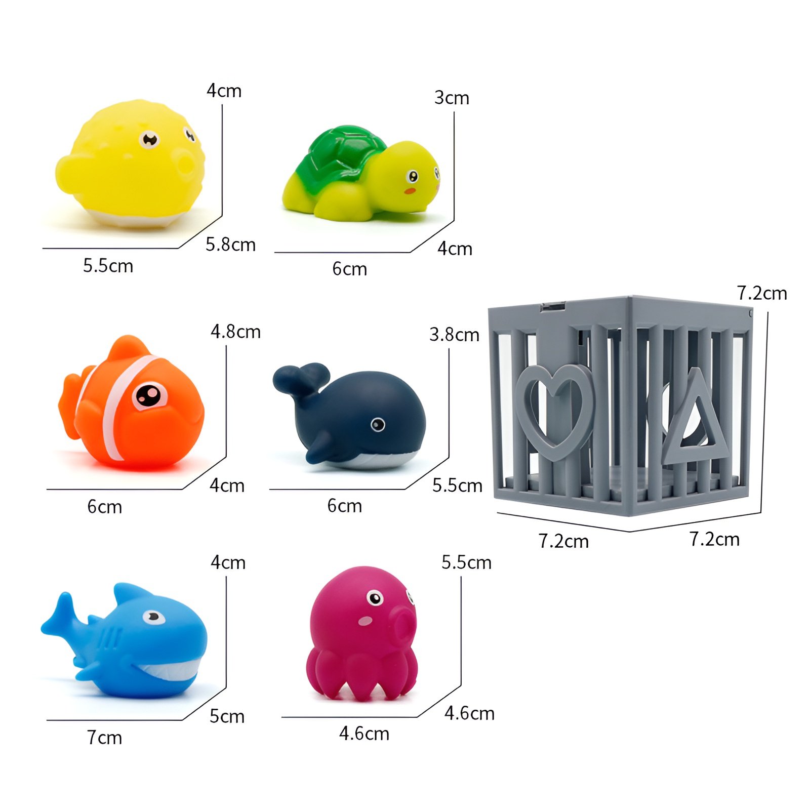 Rescue marine animals, deep-sea explorer, water play, diving cage rescue, baby swimming, grasping tr