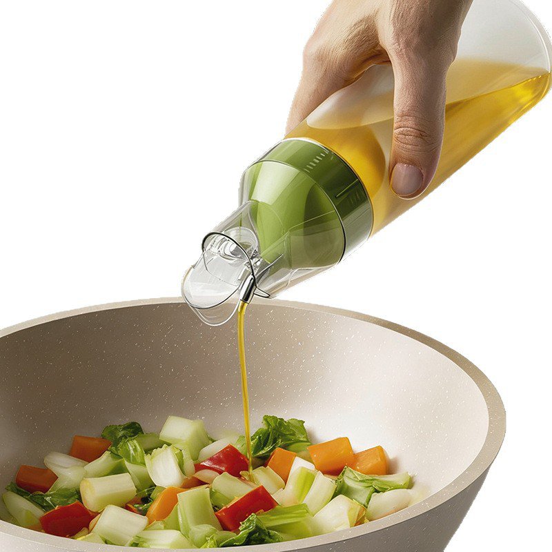 Botella dispensadora de aceite con apertura automática