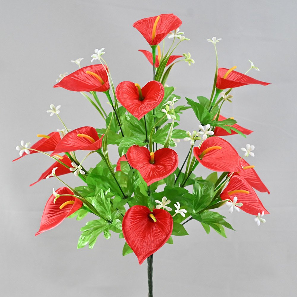 模倣花高稈馬蹄蓮造花置物インテリア