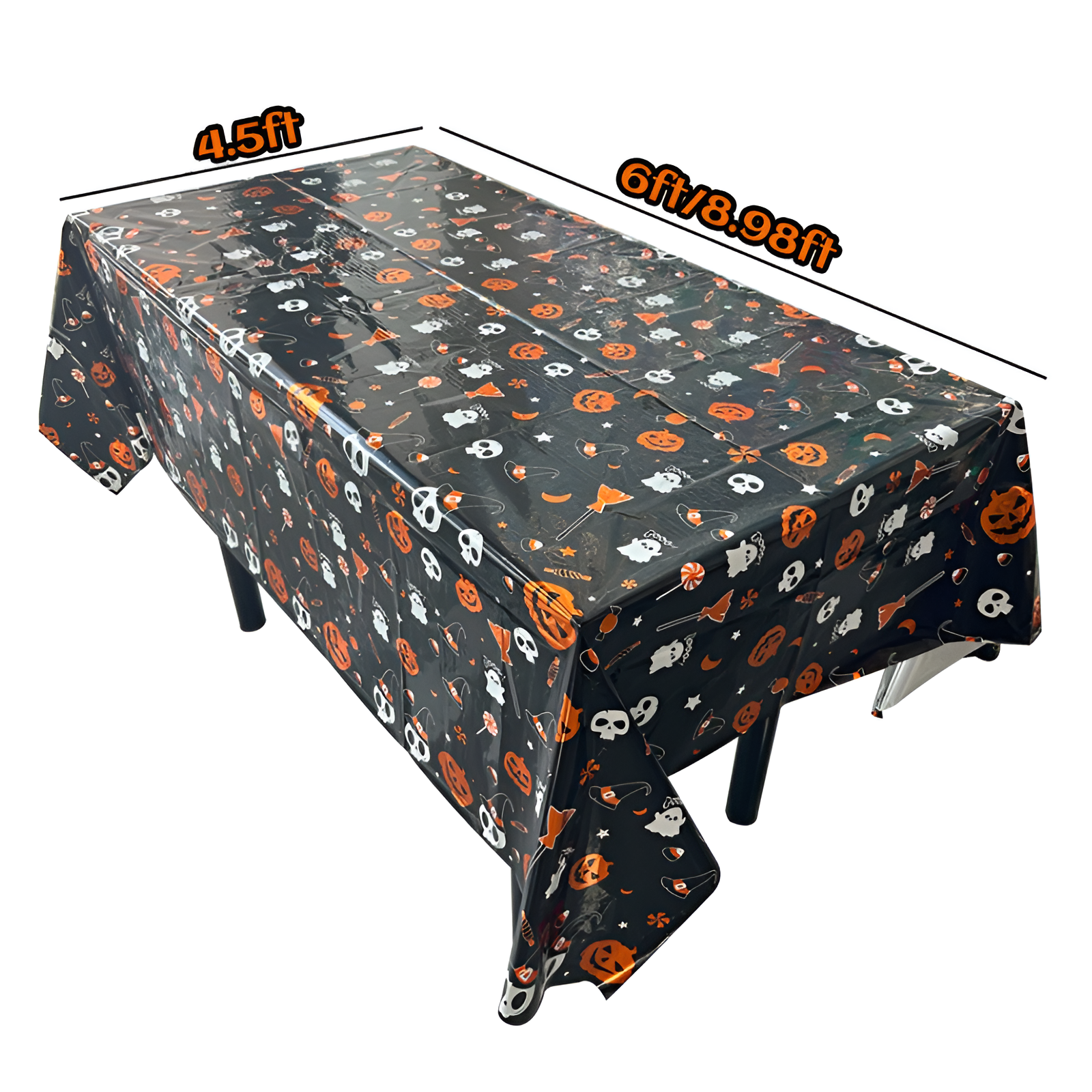 Halloween disposable tablecloth, waterproof and oil-proof, party decoration, table mat, desktop cove