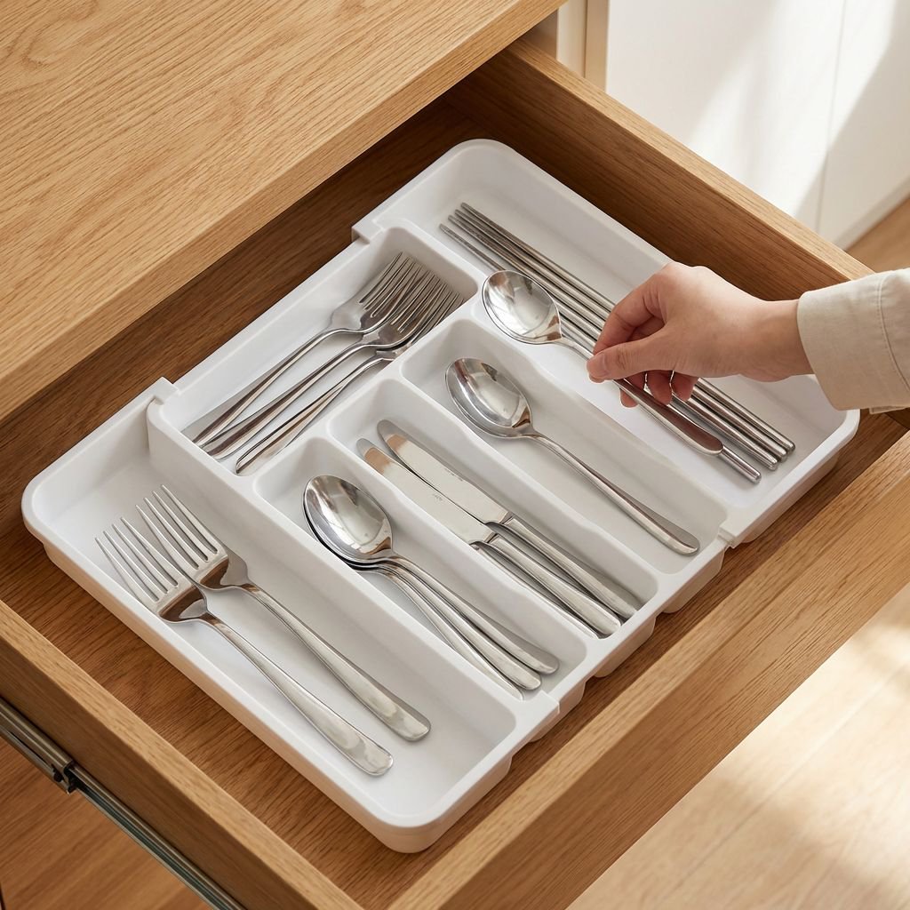 ที่จัดเก็บช้อนส้อมแบบลิ้นชักคุณภาพสูง