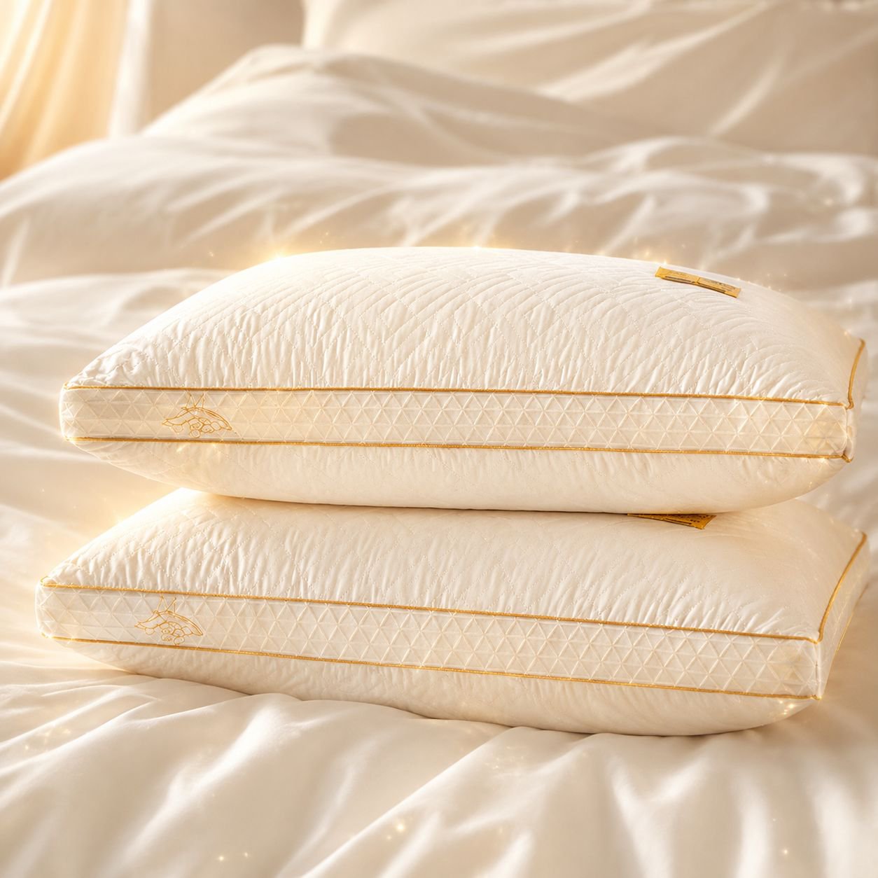 Men's home soybean fiber pillow rebound antibacterial cervical pillow whole head sleep pillow