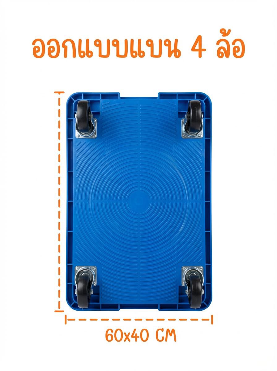 ล้อรถเข็นหมุน 360 องศา เคลื่อนย้ายสะดวก