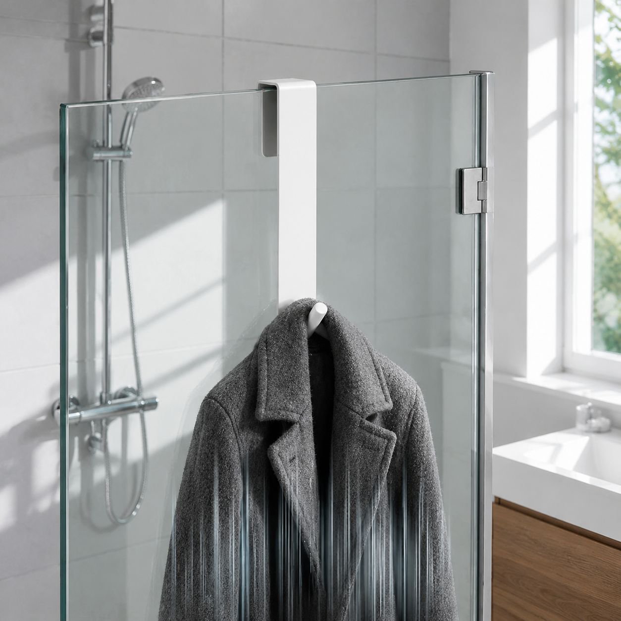 軽ラグジュアリーな穴あけ不要の跡が残らないフック本体