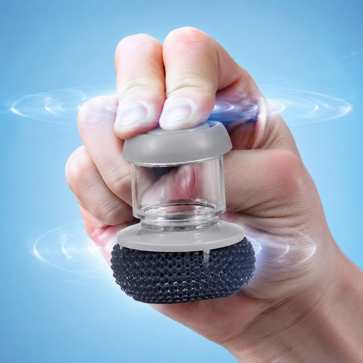 Multi-purpose kitchen brush set with sponge and wire ball
