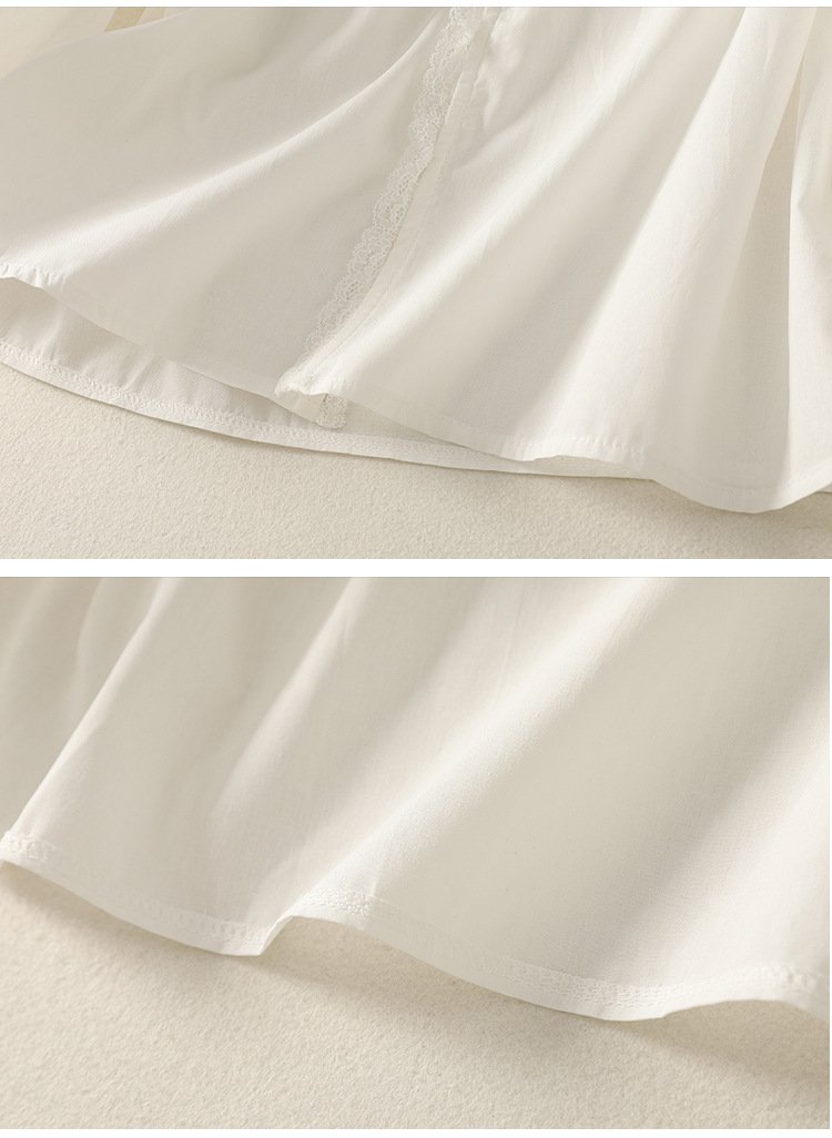 오피스룩에 어울리는 레이스 셔츠