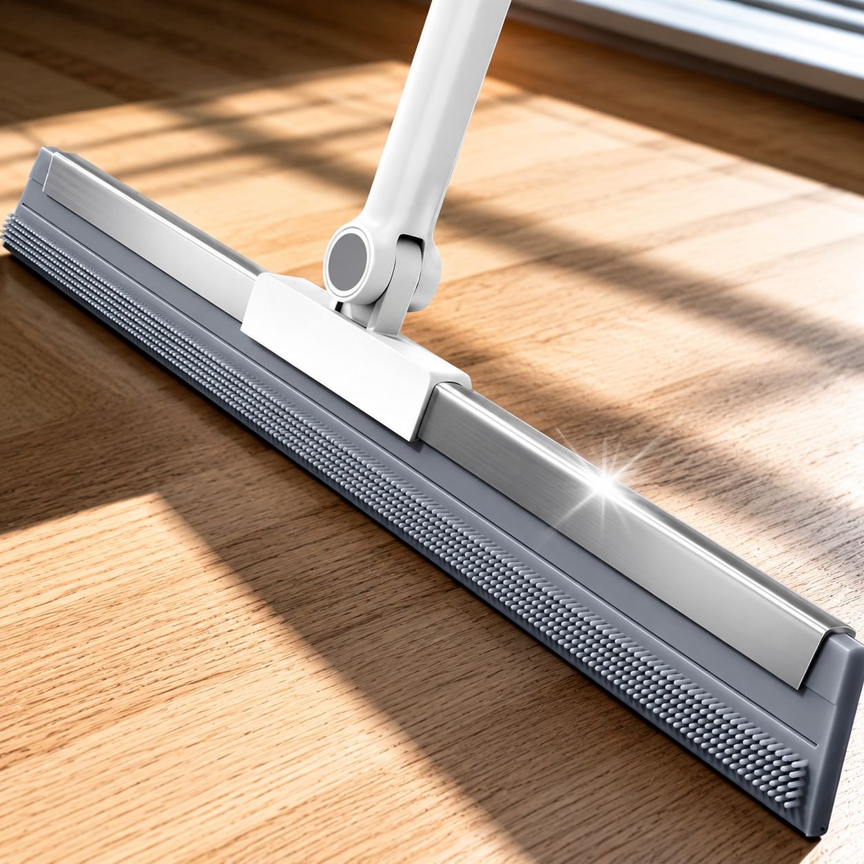 Floor scraper removing tough stains