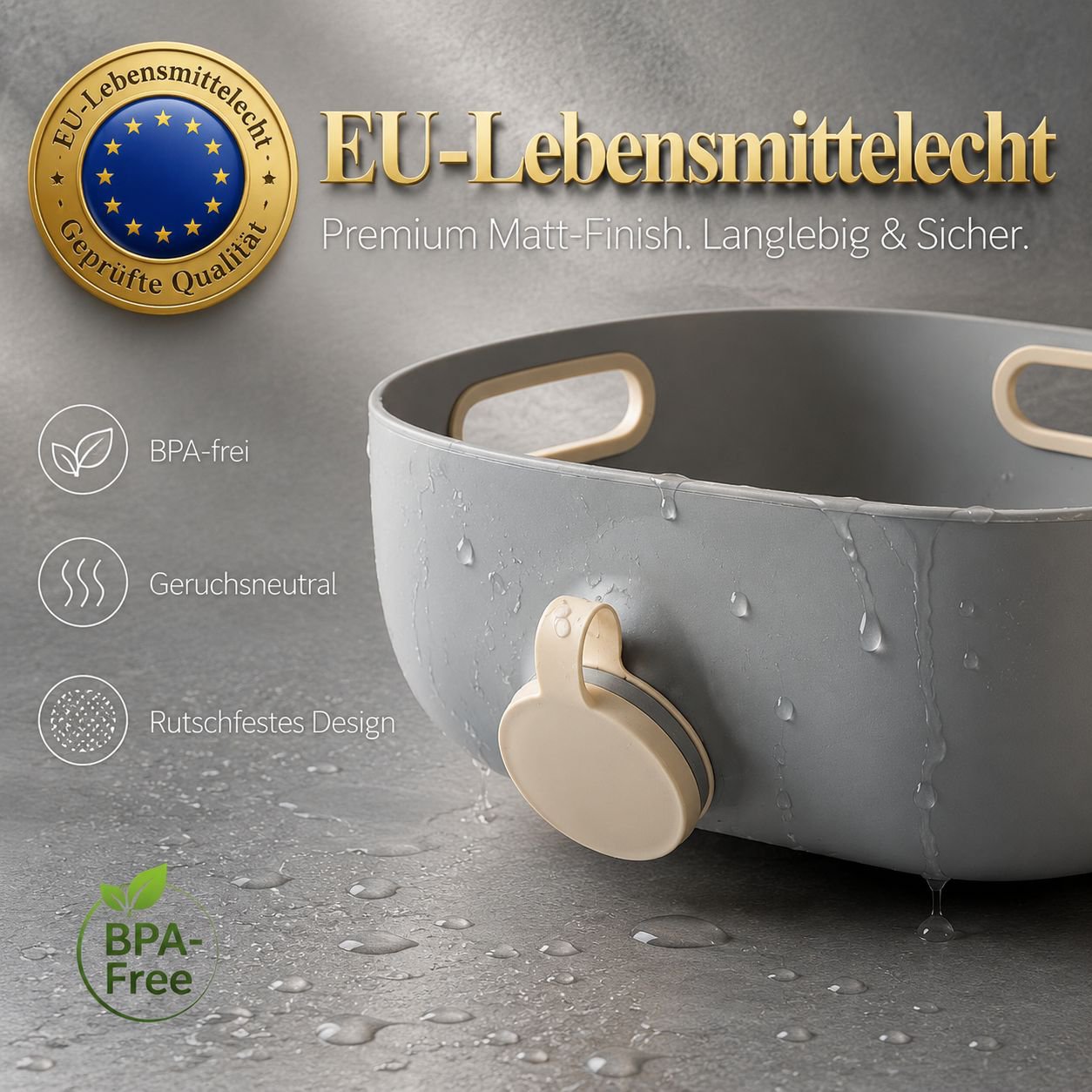Multifunktionaler Küchen-Abtropfkorb – Faltbare Spülschüssel für Gemüse und Obst