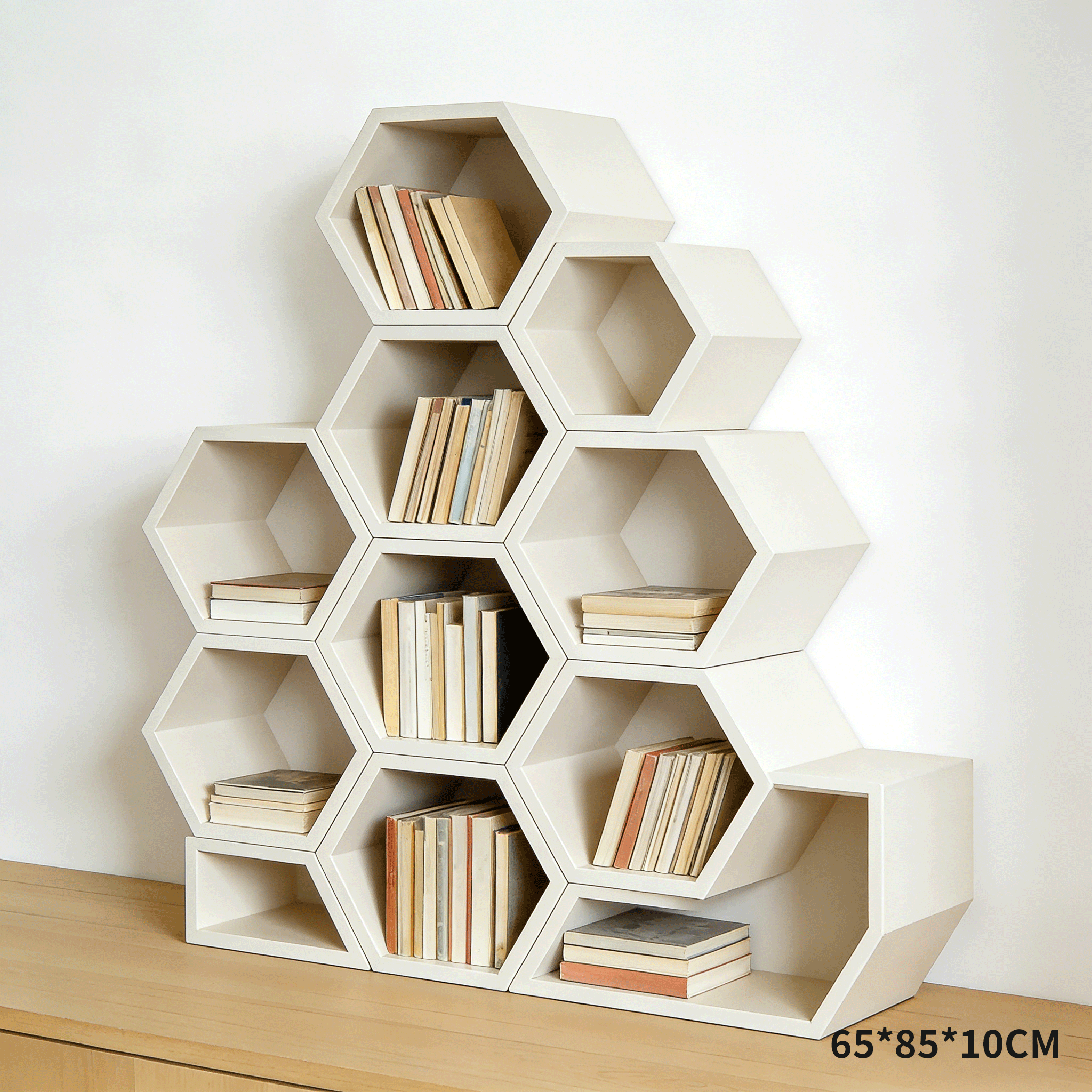 Estantería de madera resistente para libros y objetos