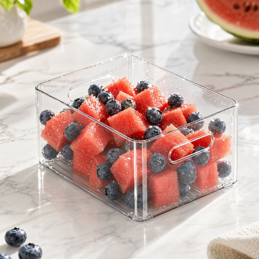 Gefrierschrank Küchenaufbewahrungsbox, Eier- und Obst-Gemüse-Organizer