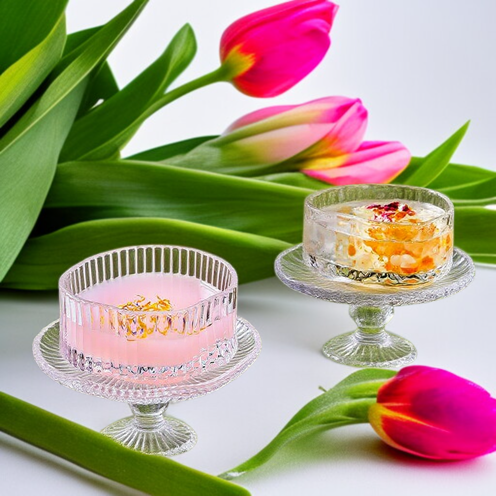 불규칙 디저트 유리그릇