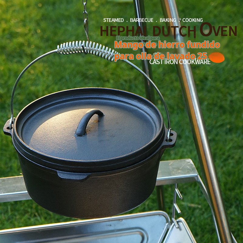 Nueva olla de hierro fundido,  olla para sopa japonesa, pícnic al aire libre, olla colgante con agua