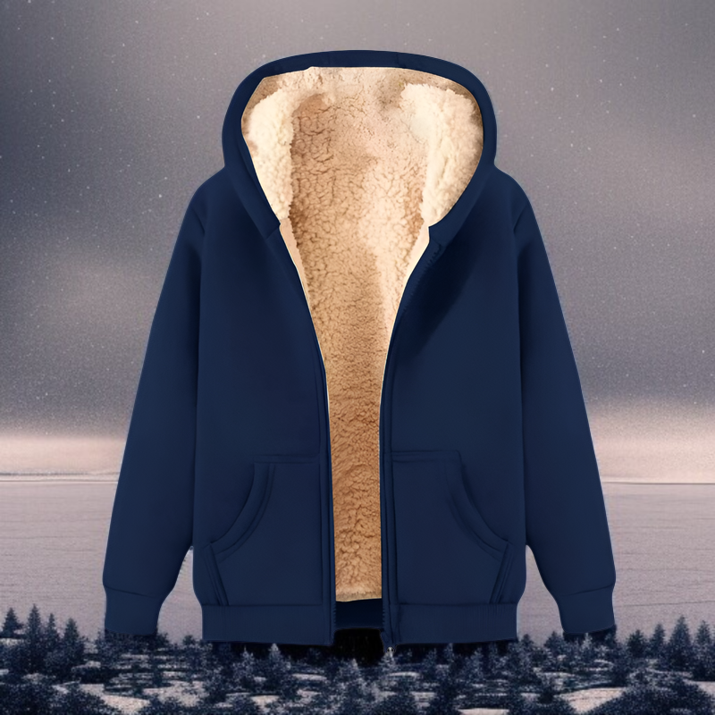 秋冬用ティーンエイジャー向けフリース素材ジャケット