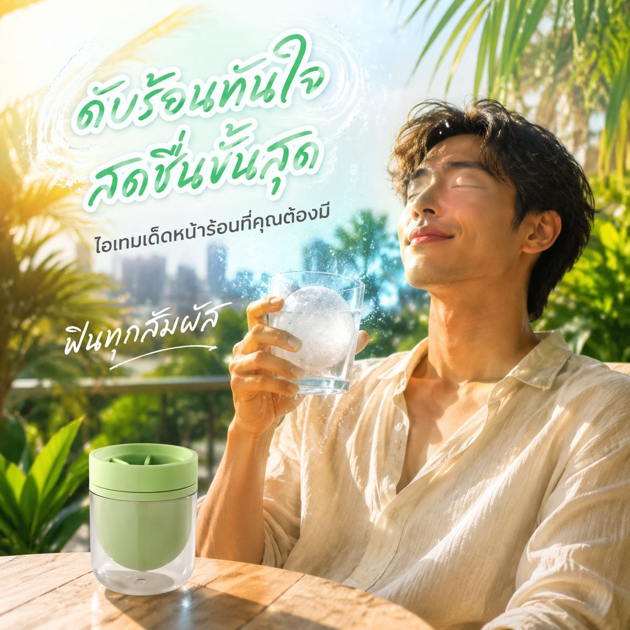 แม่พิมพ์น้ำแข็งทรงกลมเกรดอาหาร สำหรับวิสกี้ อุปกรณ์ทำน้ำแข็งใช้ในบ้าน