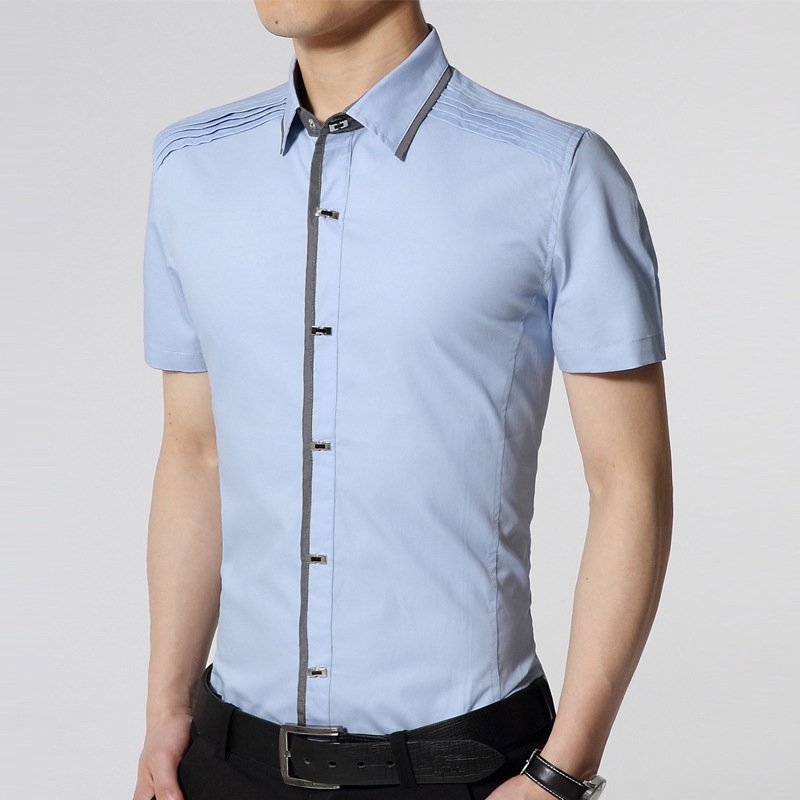 【ビジネス 紳士ワイシャツ】スリムフィット　抗菌　シワ防止　安定加工　3D立体