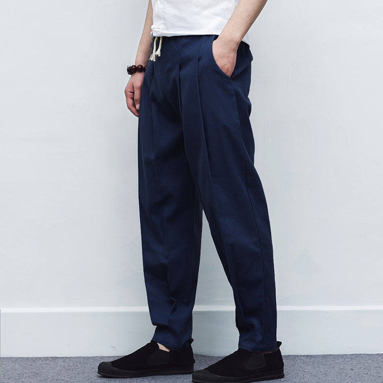 【綿麻ストレッチカジュアルパンツ】品と爽やかさ漂う絶妙な丈感！