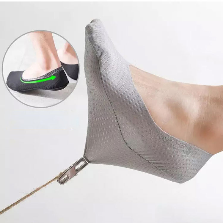 ถุงเท้าซ่อนขอบผ้าตาข่ายของผู้ชาย