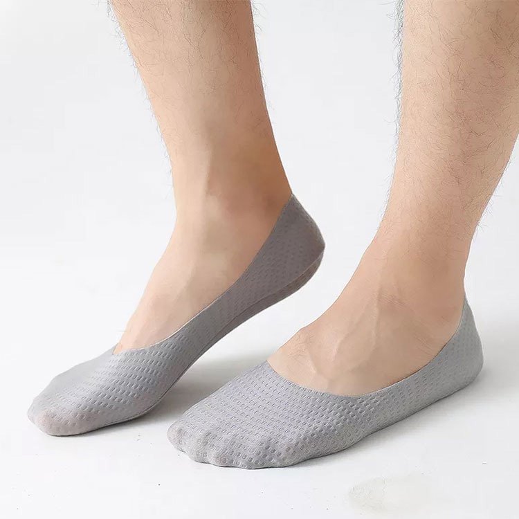 ถุงเท้าซ่อนขอบผ้าตาข่ายของผู้ชาย