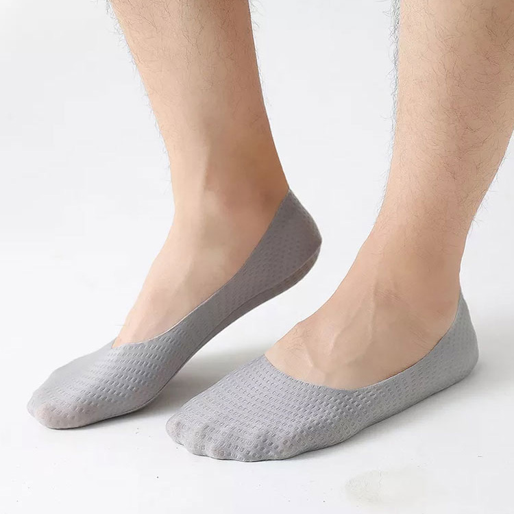 ถุงเท้าซ่อนขอบผ้าตาข่ายของผู้ชาย