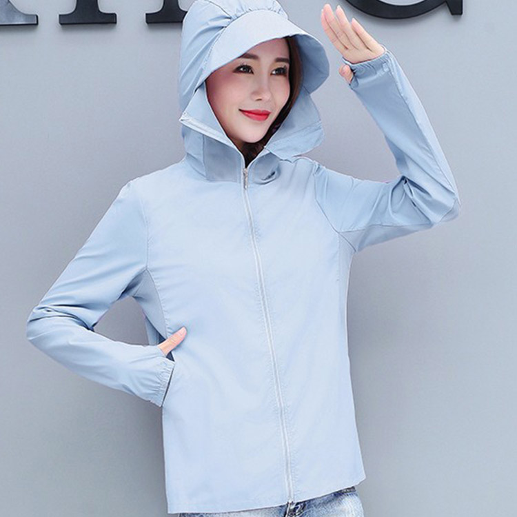 เสื้อกันแดดระบายอากาศแห้งเร็วบางเฉียบ