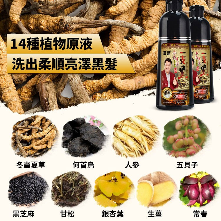 冬蟲夏草清水染髮露