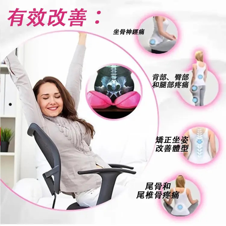 雙重舒適美臀墊