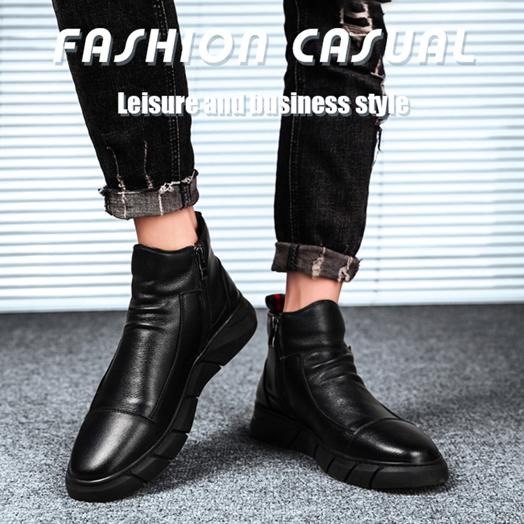 Retro England leather shoes