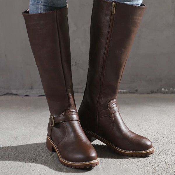 【老鞋廠吹熄燈號】胎牛皮長筒靴