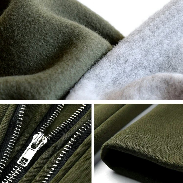 【レイヤード風ジップパーカー】