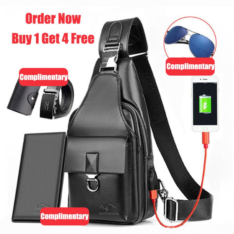 Multi-Function Men’s Chest Bag 5-Piece Set