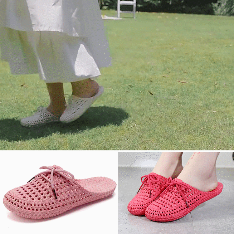 รองเท้าผู้หญิงฉลุรู เบาบาง ระบายอากาศ