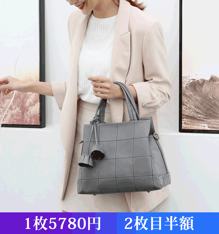 新しいレザーの女性用ハンドバッグ