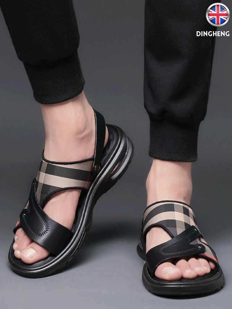 صندل كاجوال مريح ذو نعل بوسائد هوائية لامتصاص الصدمات من الماركة البريطانية