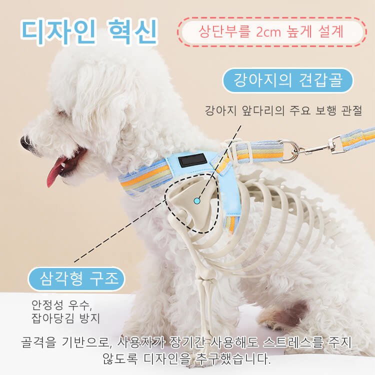 giipet-반려견 Y자형 하네스 세트