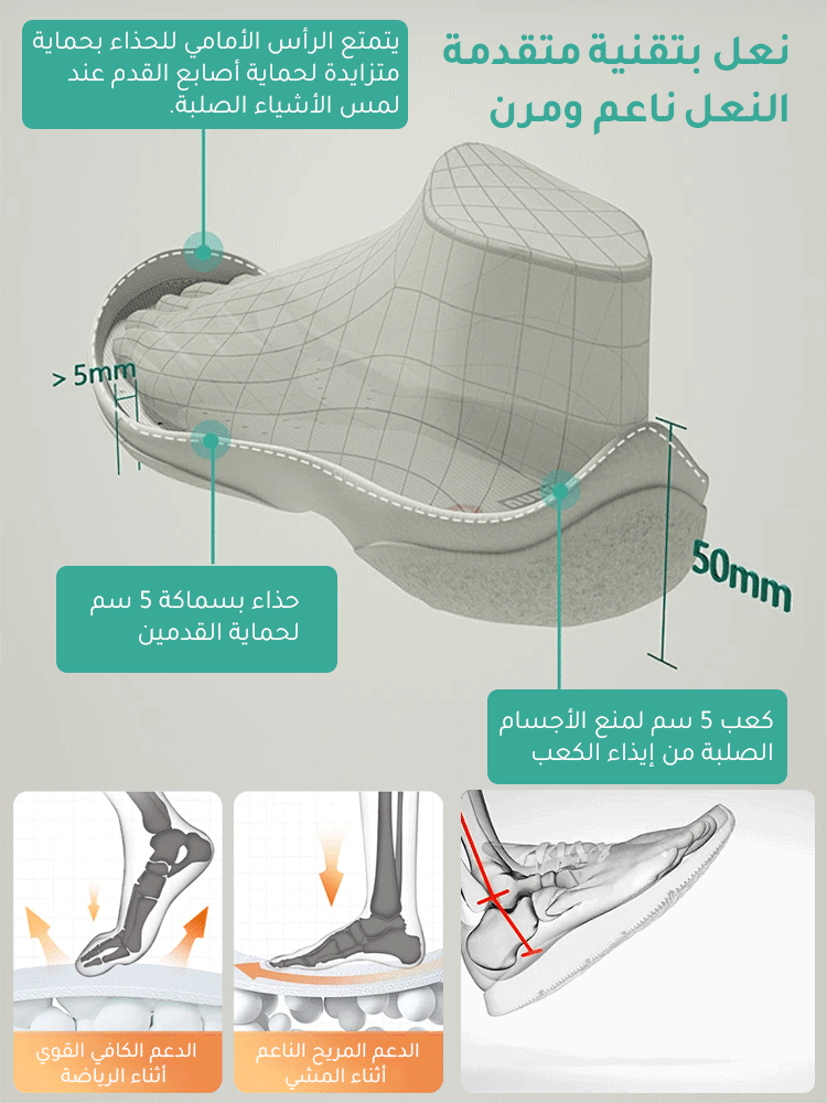 حذاء جلدي صيفي بتصميم كاجوال للرجال